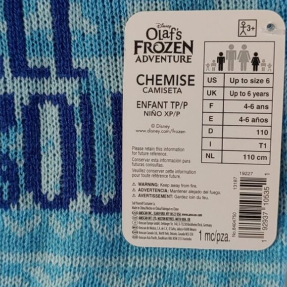 NWT - Disney Olaf's Frozen Adventure Top - Sz XS - Picture 6 of 9